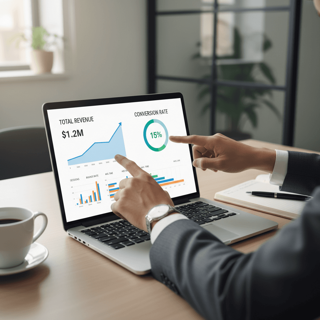 IT consultant analyzing digital infrastructure strategy